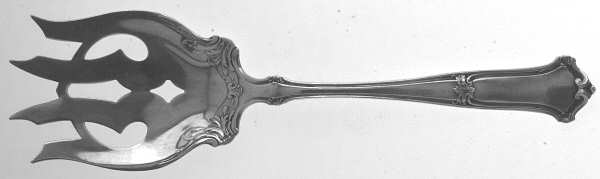 Saxon (Sterling, 1910) Large Solid Fish Serving Fork