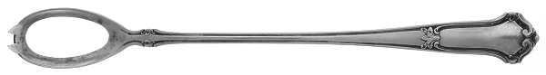 Saxon (Sterling, 1910) Pierced Bowl Long Handle Olive Spoon