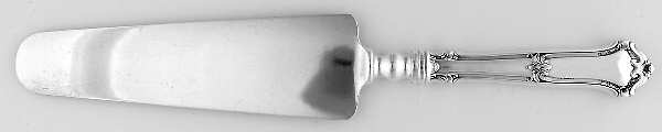 Saxon (Sterling, 1910) Cake Knife with Silverplate Blade