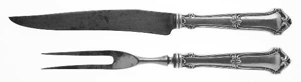 Saxon (Sterling, 1910) Small Stainless Blade 2-Piece Steak Carving Set