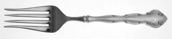 Scarborough (Sterling II, 1976) Cold Meat Serving Fork Hollow Handle