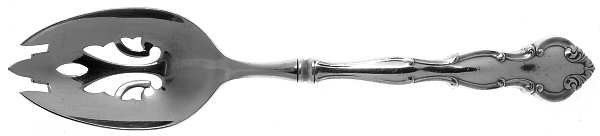 Scarborough (Sterling II, 1976) Hollow Handle Pierced Tablespoon (Serving)