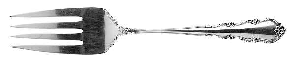Shenandoah (Sterling, 1966) Medium Solid Cold Meat Serving Fork by Wallace Silver