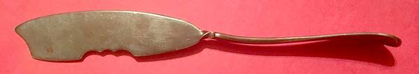 Shell (Silverplate, 1890) Flat Twisted Handle Master Butter Knife