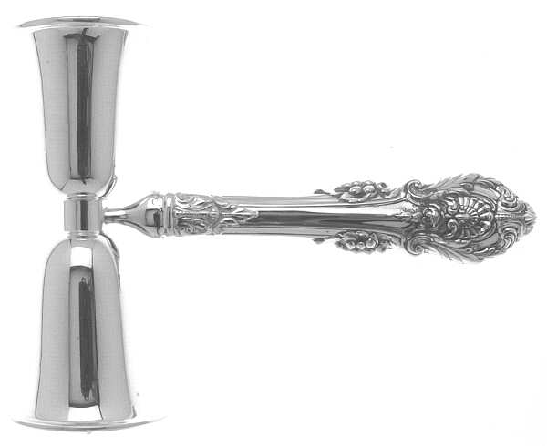 Sir Christopher (Sterling) Double Jigger with Handle, Silverplate Bowls