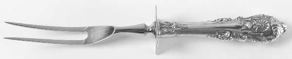 Sir Christopher (Sterling) Large Stainless-Prong Roast Carving Fork