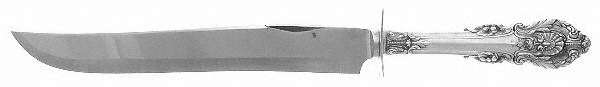 Sir Christopher (Sterling) Large Stainless Blade Roast Carving Knife