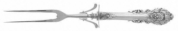 Sir Christopher (Sterling) Large Stainless-Prong Roast Carving Fork