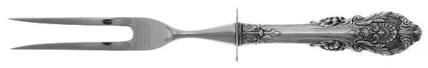 Sir Christopher (Sterling) Small Steak Carving Fork with Stainless Prongs