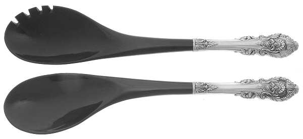 Sir Christopher (Sterling) Plastic Bowl 2-Piece Salad Set