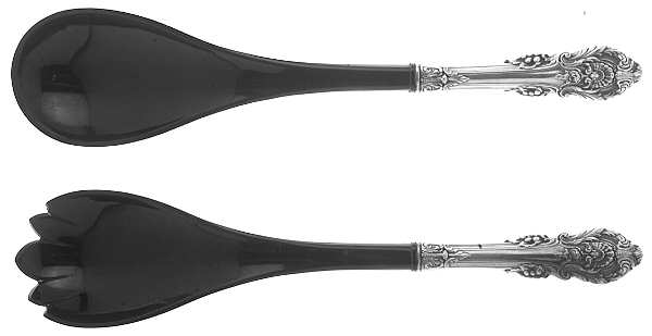 Sir Christopher (Sterling) Plastic Bowl 2-Piece Salad Set