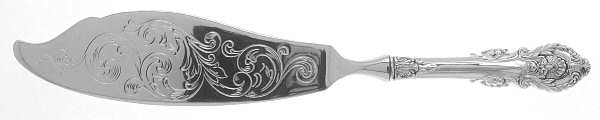 Sir Christopher (Sterling) Engraved Fish Serving Knife-Stainless Blade