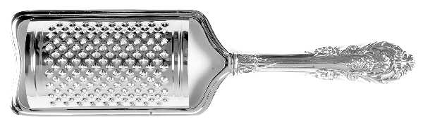 Sir Christopher (Sterling) Cheese Grater with Hollow Handle, Stainless Grater
