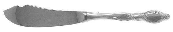 Silver Swirl (Sterling) Hollow Handle Master Butter Knife by Wallace Silver