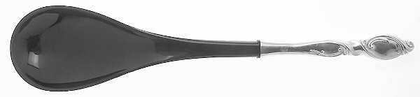 Silver Swirl (Sterling) Salad Serving Spoon with Plastic Bowl
