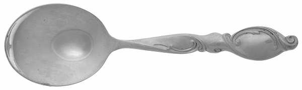 Silver Swirl (Sterling) Straight Handle Baby Spoon