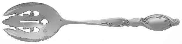 Silver Swirl (Sterling) Pierced Tablespoon (Serving Spoon) by Wallace Silver