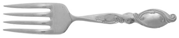 Silver Swirl (Sterling) Baby Fork by Wallace Silver