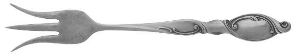 Silver Swirl (Sterling) Lemon Fork by Wallace Silver