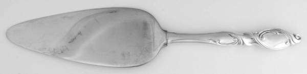 Silver Swirl (Sterling) Pie Server with Stainless Blade