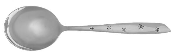 Snow Fall (Stainless) Round Bowl Soup Spoon (Cream Soup)