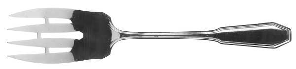 Somerset (Sterling, 1913) Medium Solid Cold Meat Serving Fork