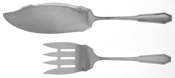 Somerset (Sterling, 1913) 2 Piece Large Solid Fish Serving Set