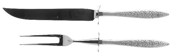 Spanish Lace (Sterling, 1964) Small Stainless Blade 2-Piece Steak Carving Set