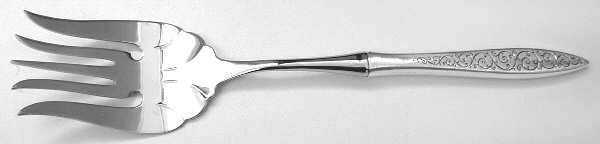 Spanish Lace (Sterling, 1964) Stainless-Tine Utility Serving Fork