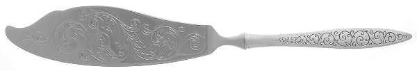 Spanish Lace (Sterling, 1964) Engraved Fish Serving Knife-Stainless Blade