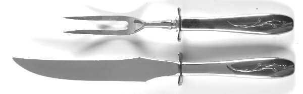 Starglow (Stainless) Small Stainless Blade 2-Piece Steak Carving Set