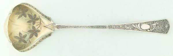 St. George (Sterling, 1890) Oyster Ladle Solid Bright Cut