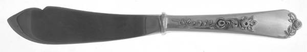 Sterling Rose (Sterling, 1955) Hollow Handle Master Butter Knife