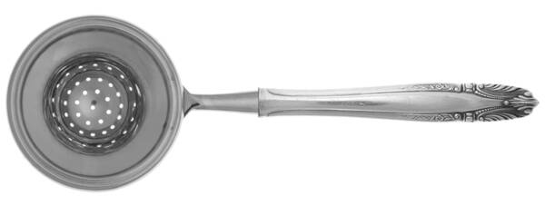 Stradivari (Sterling, 1937, No Monograms) Tea Strainer Overcup Serving-Stainless Bowl HC