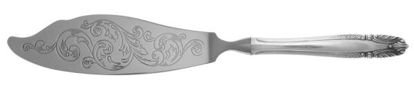 Stradivari (Sterling, 1937, No Monograms) Fish Serving Knife with Stainless Blade HC