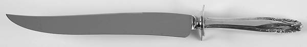 Stradivari (Sterling, 1937, No Monograms) Large Stainless Blade Roast Carving Knife