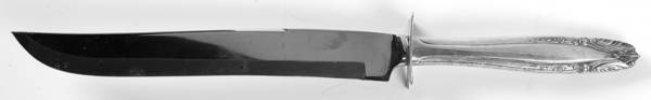Stradivari (Sterling, 1937, No Monograms) Large Stainless Blade Roast Carving Knife