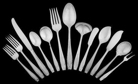 Stradivari (Sterling, 1937, No Monograms) 80 Piece Set