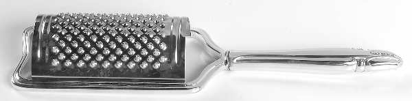 Stradivari (Sterling, 1937, No Monograms) Cheese Grater with Hollow Handle, Stainless Grater