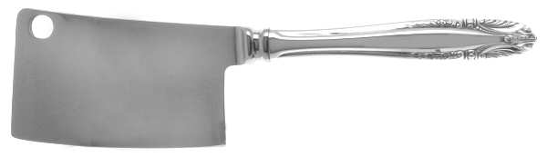 Stradivari (Sterling, 1937, No Monograms) Cheese Cleaver with Stainless Blade