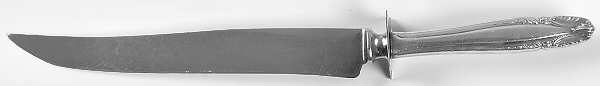 Stradivari (Sterling, 1937, No Monograms) Large Stainless Blade Roast Carving Knife