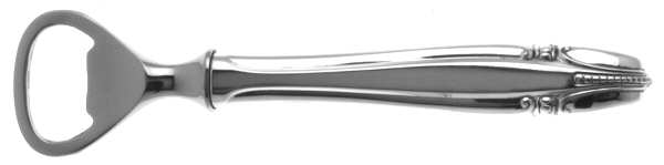 Stradivari (Sterling, 1937, No Monograms) Large Bottle Opener with Stainless Bowl