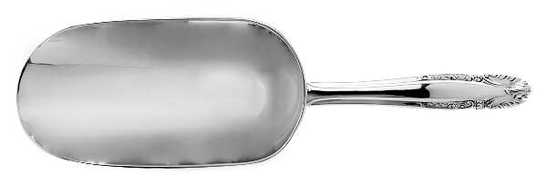 Stradivari (Sterling, 1937, No Monograms) Ice Scoop with Silverplate Bowl