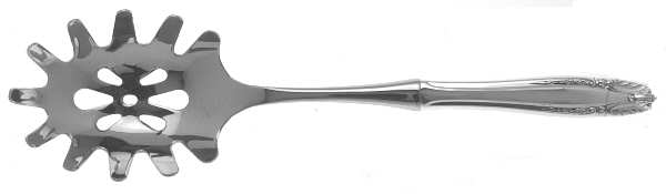 Stradivari (Sterling, 1937, No Monograms) Pasta Server with Stainless Bowl