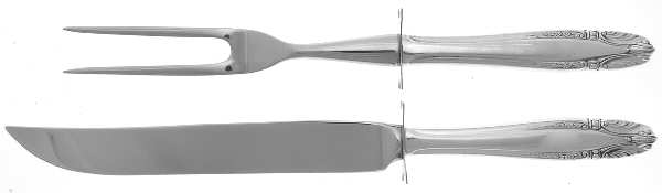 Stradivari (Sterling, 1937, No Monograms) Small Stainless Blade 2-Piece Steak Carving Set