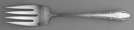 Sweetheart (Silverplate, 1940) Medium Solid Cold Meat Serving Fork