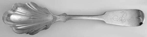 Tipped (Sterling, 1890) Sugar Shell Spoon