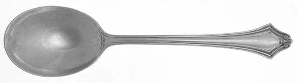 Trenton (Silverplate, 1915) Round Bowl Soup Spoon (Gumbo) by Wallace Silver