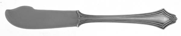 Trenton (Silverplate, 1915) Flat Handle Butter Spreader