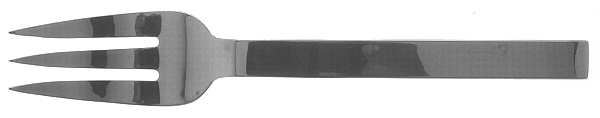 Trenton (Stainless) Medium Solid Cold Meat Serving Fork by Wallace Silver